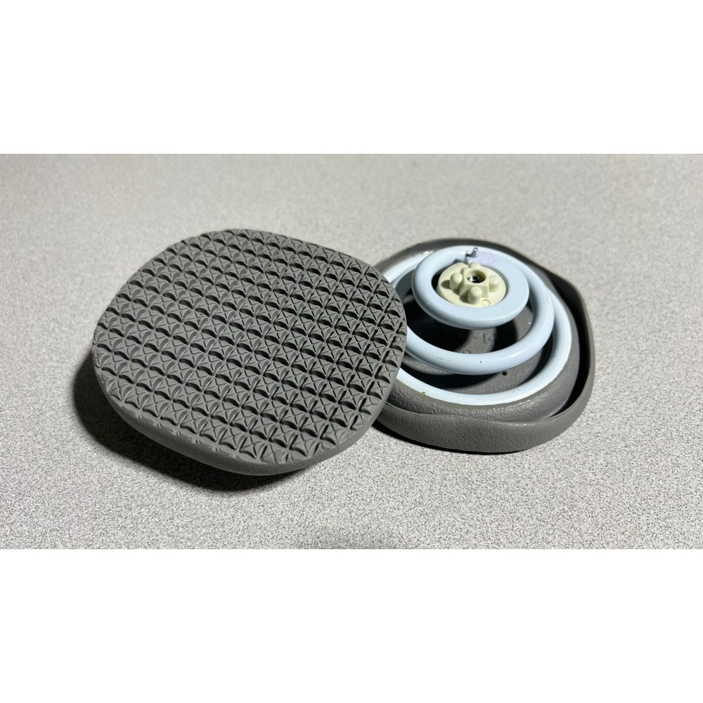 NEW Z-Coil LARGE Slip Resistant Spring Heel Replacements Grey/White Pair